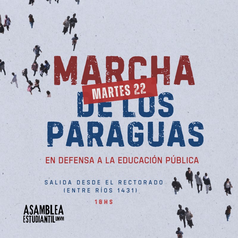 Realizarán la “Marcha de los Paraguas” en defensa de la Educación Pública