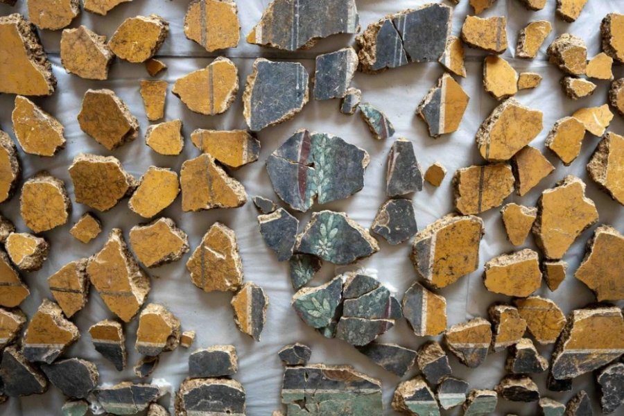 Increíble hallazgo: reconstruyeron frescos romanos de hace más de 2.000 años