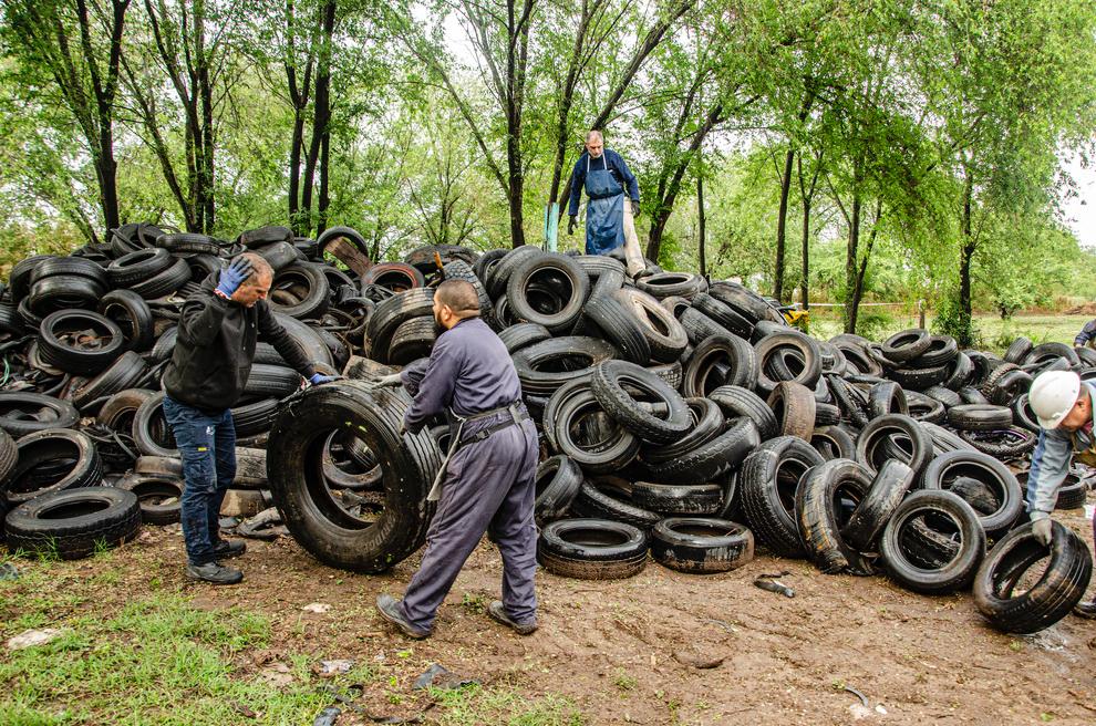 Ambiente retiró más de 2.000 toneladas de neumáticos en toda la Provincia