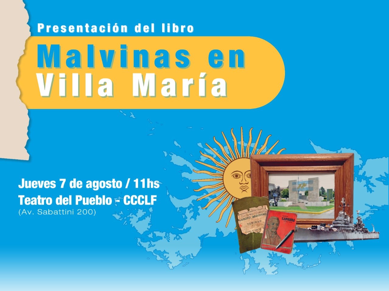 El jueves presentarán el libro Malvinas en Villa María