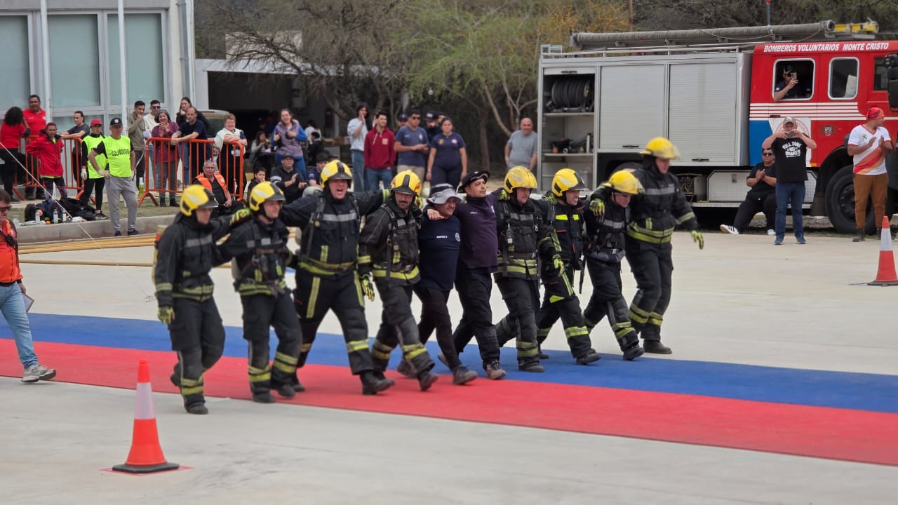 Bomberos villamarinenses hicieron podio en las Olimpiadas Provinciales
