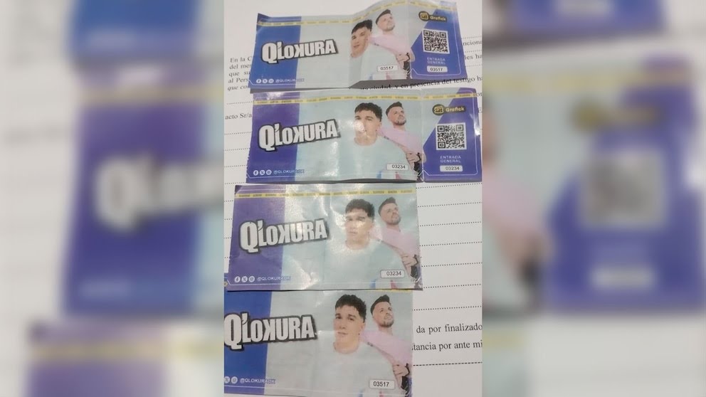 Detuvieron a un hombre que vendía entradas falsas de Q´Lokura. Cómo evitarlo