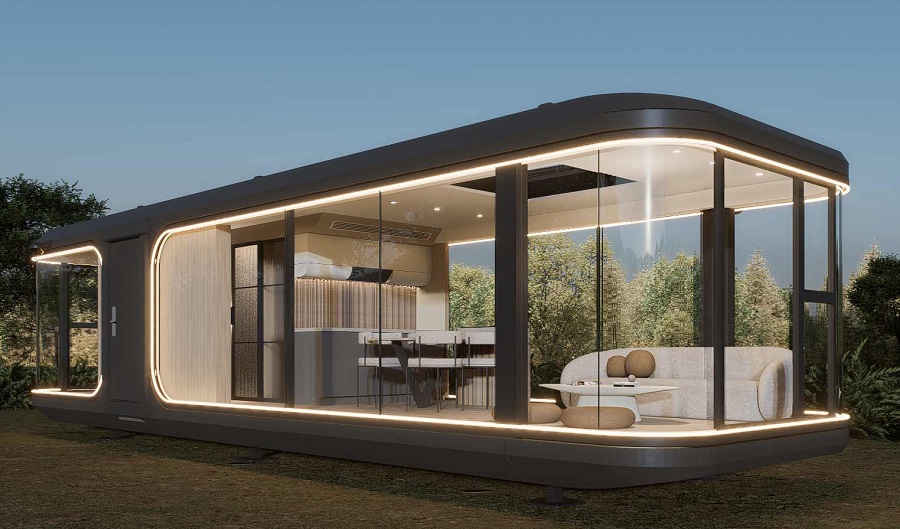 Casas cápsula listas para instalar en dos horas llegan a Argentina