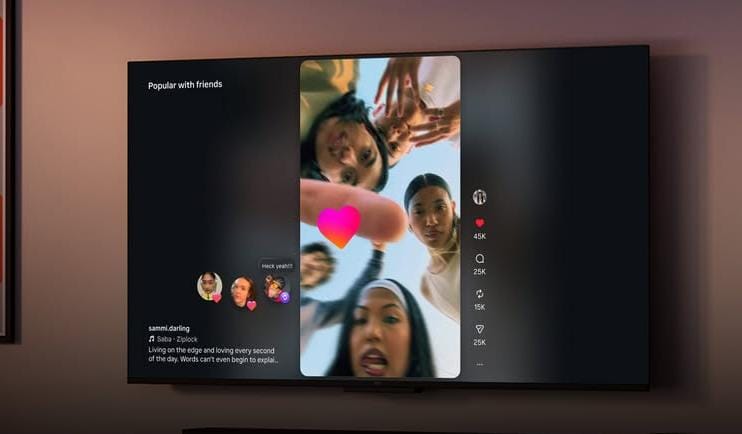 Los Reels de Instagram ahora se ven en la tele 