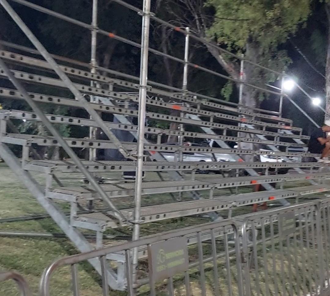 Comenzó el armado del corsódromo