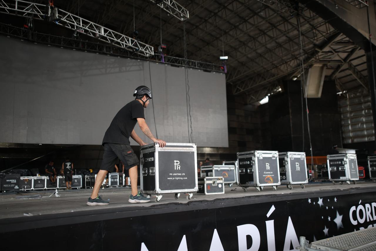 Arrancó el montaje técnico del Festival de Peñas en el Anfiteatro
