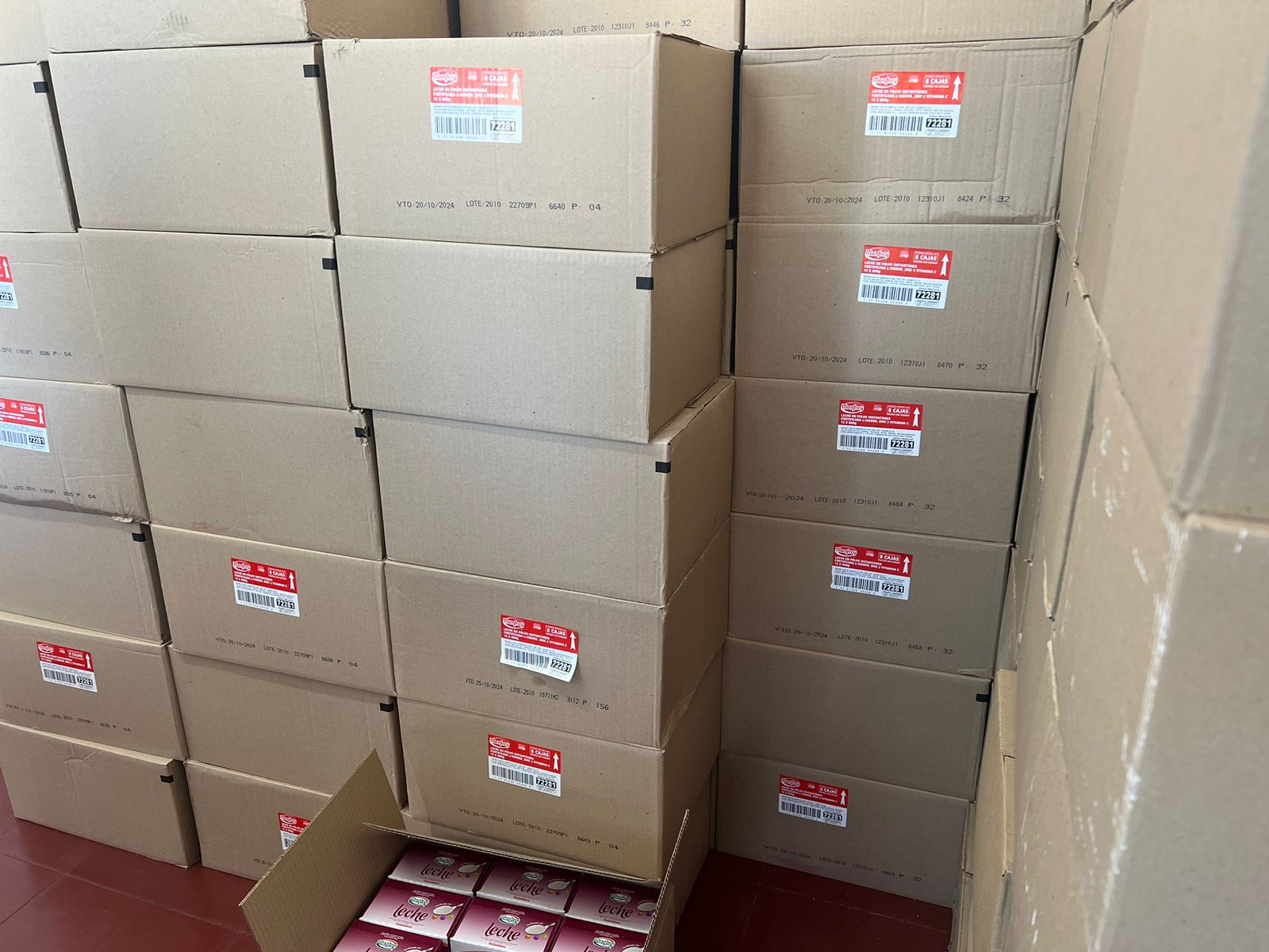 El municipio inició con la entrega de litros de leche hasta el 13 de marzo