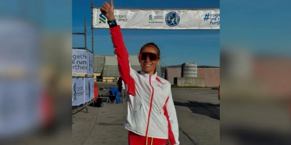 Historia en las Islas Malvinas: la argentina Candela Cerrone se consagró en la Stanley Marathon