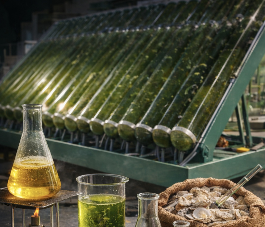 Generan biodiésel a partir de algas y ostras
