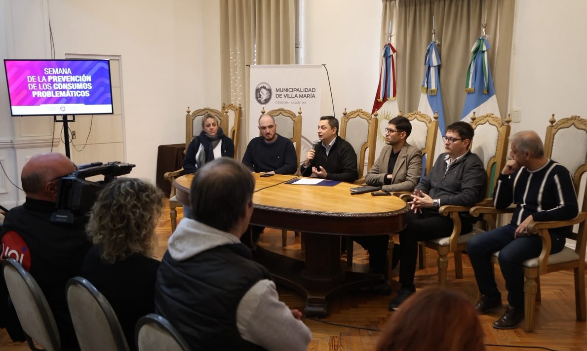 En Villa María habrá una Semana de Prevención de Consumos Problemáticos: las actividades