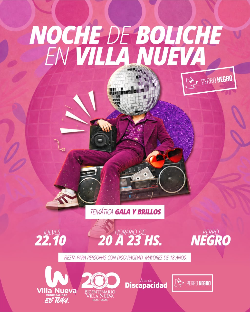Villa Nueva tendrá una nueva Noche de Boliche inclusiva por el Bicentenario