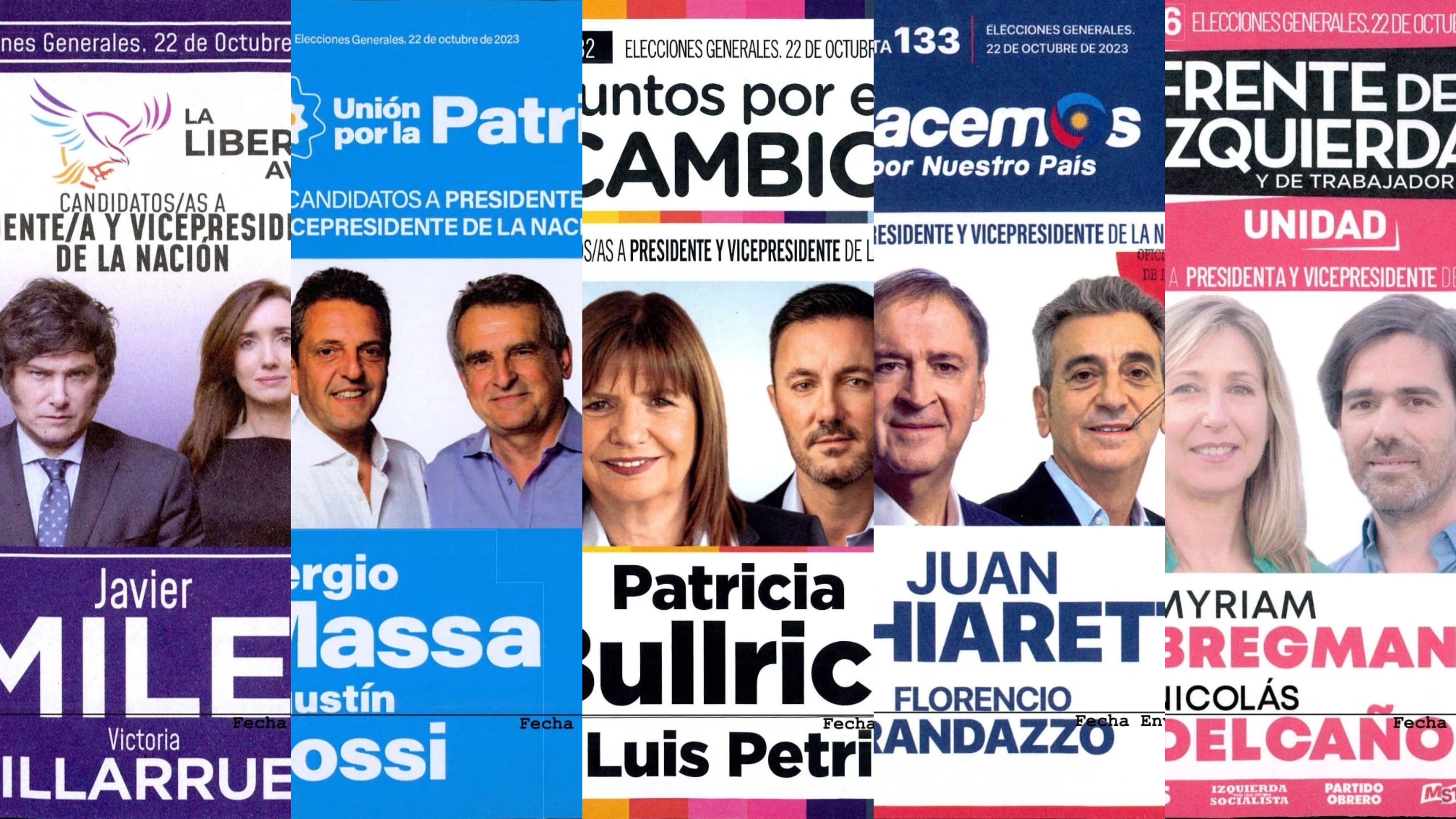 Elecciones Generales: con cambios, presentaron las nuevas boletas