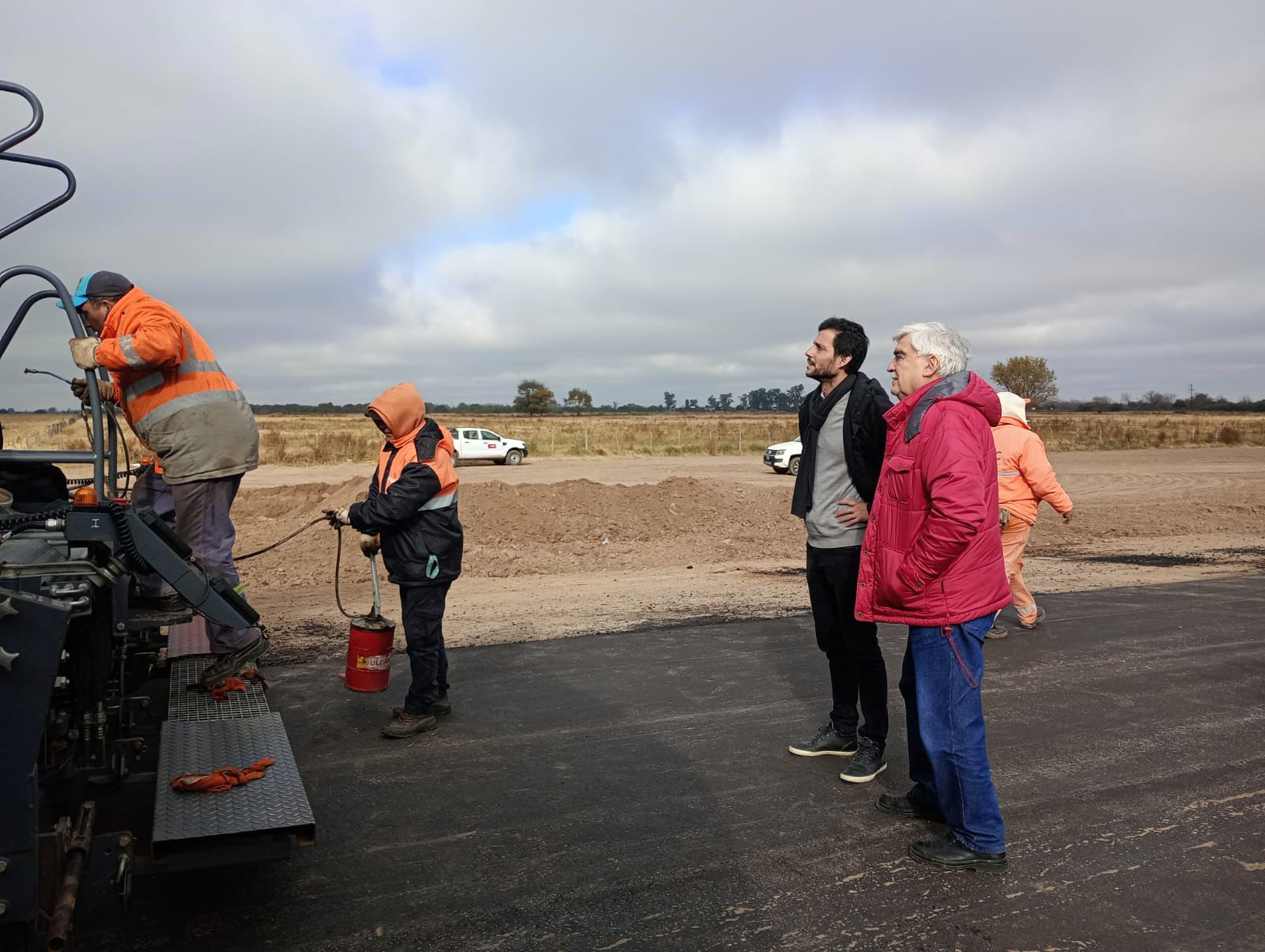 Continúa la obra de la Ruta Provincial 2