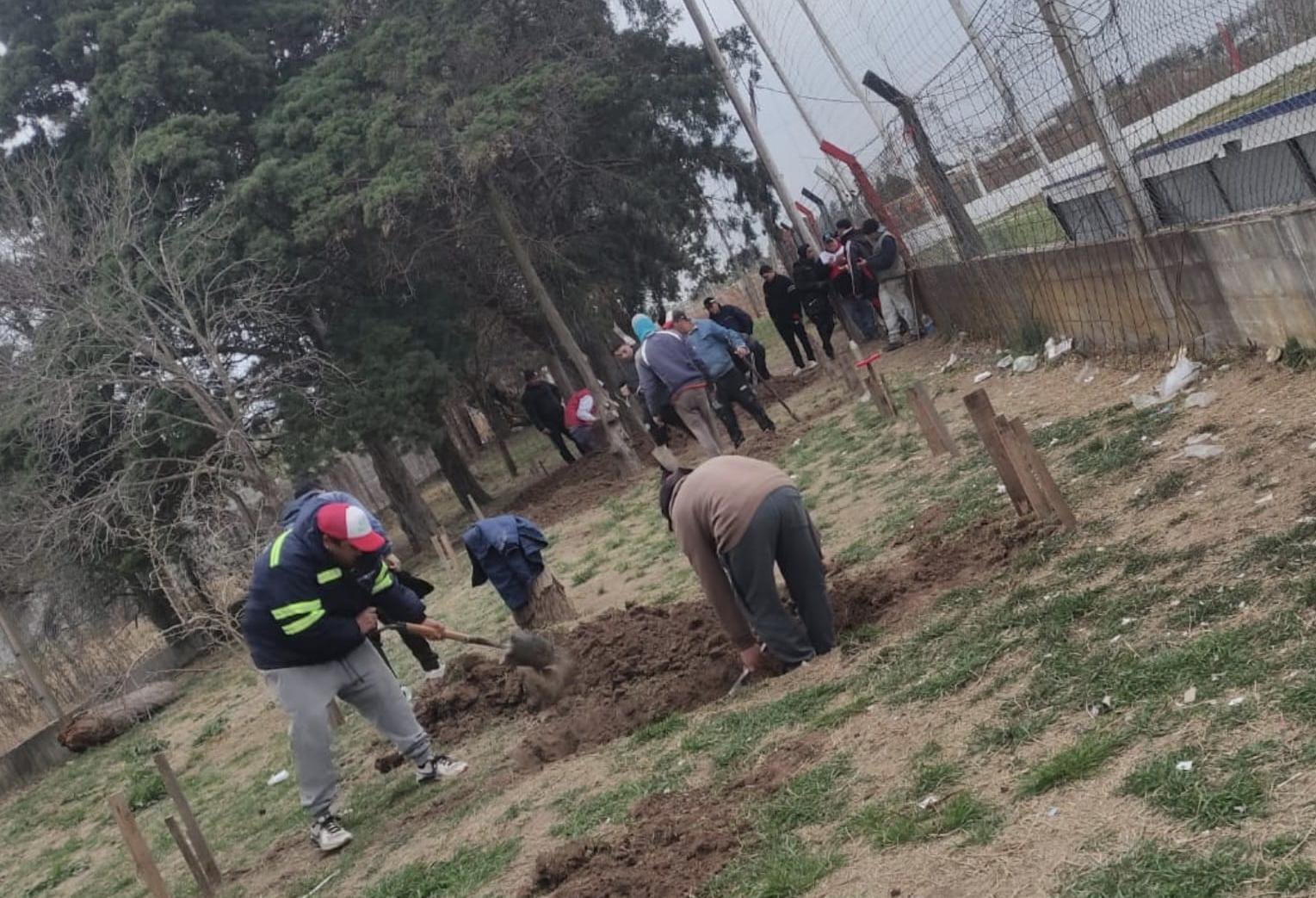 Hinchas construirán una nueva tribuna en la cancha de Alem 