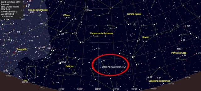 A fines de septiembre un cometa se podrá ver muy cerca de Argentina 