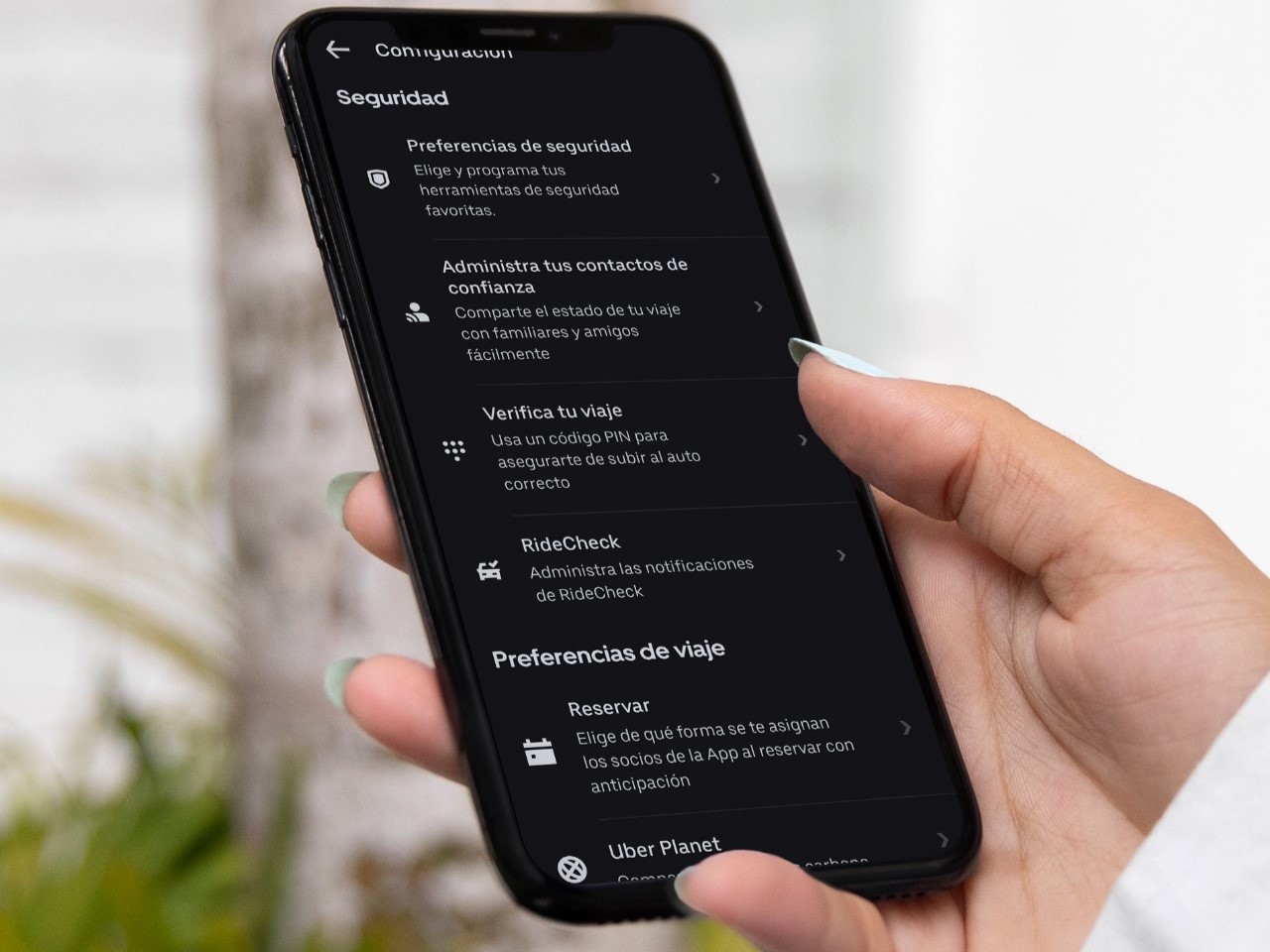 Uber implementa la herramienta Preferencias de Seguridad para sus usuarios