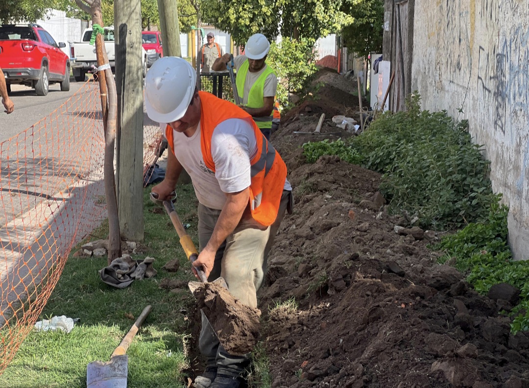 Se puso en marcha la obra de gas en barrio La Floresta