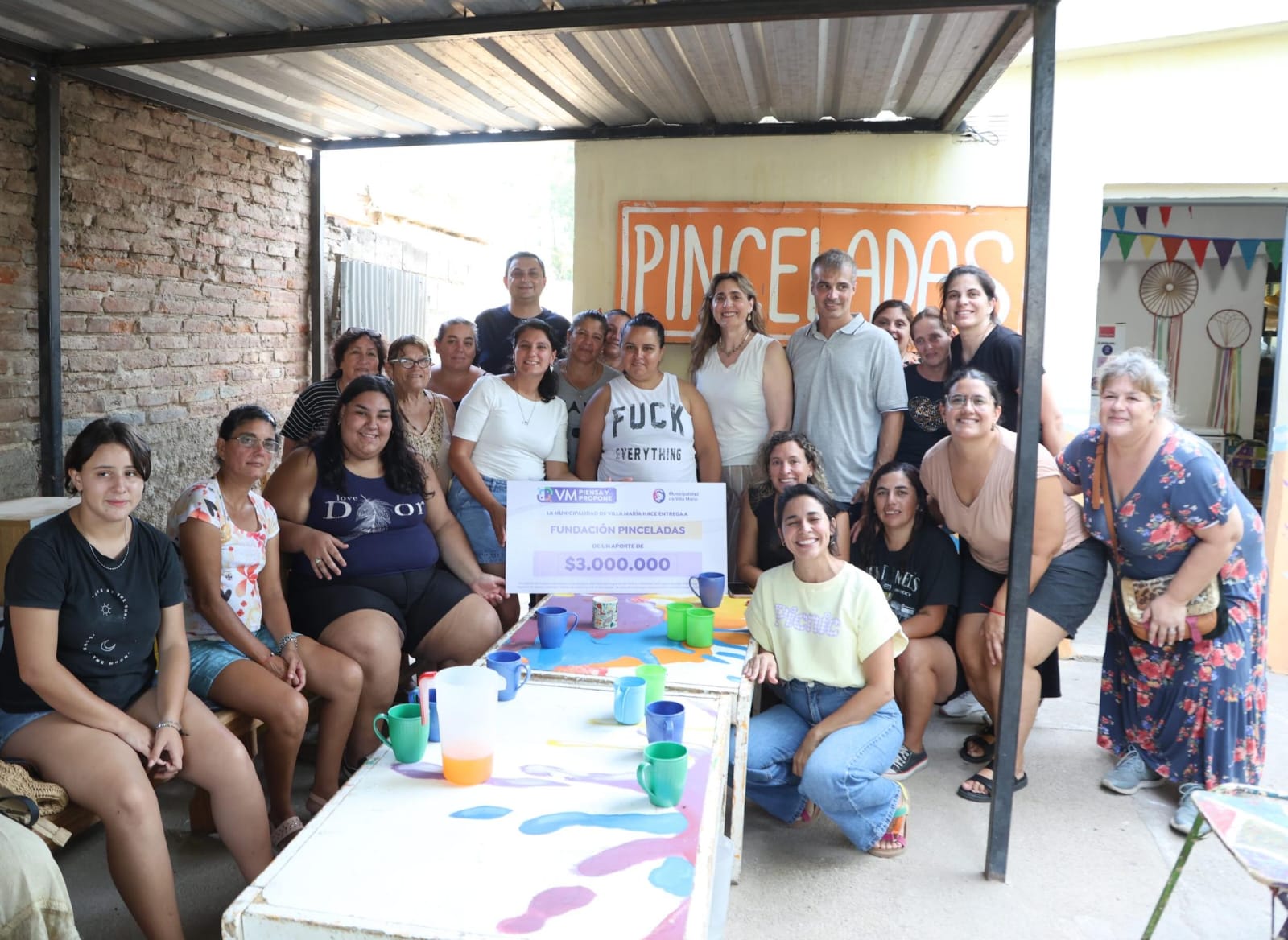 Pinceladas recibió un aporte económico de 3 millones de pesos