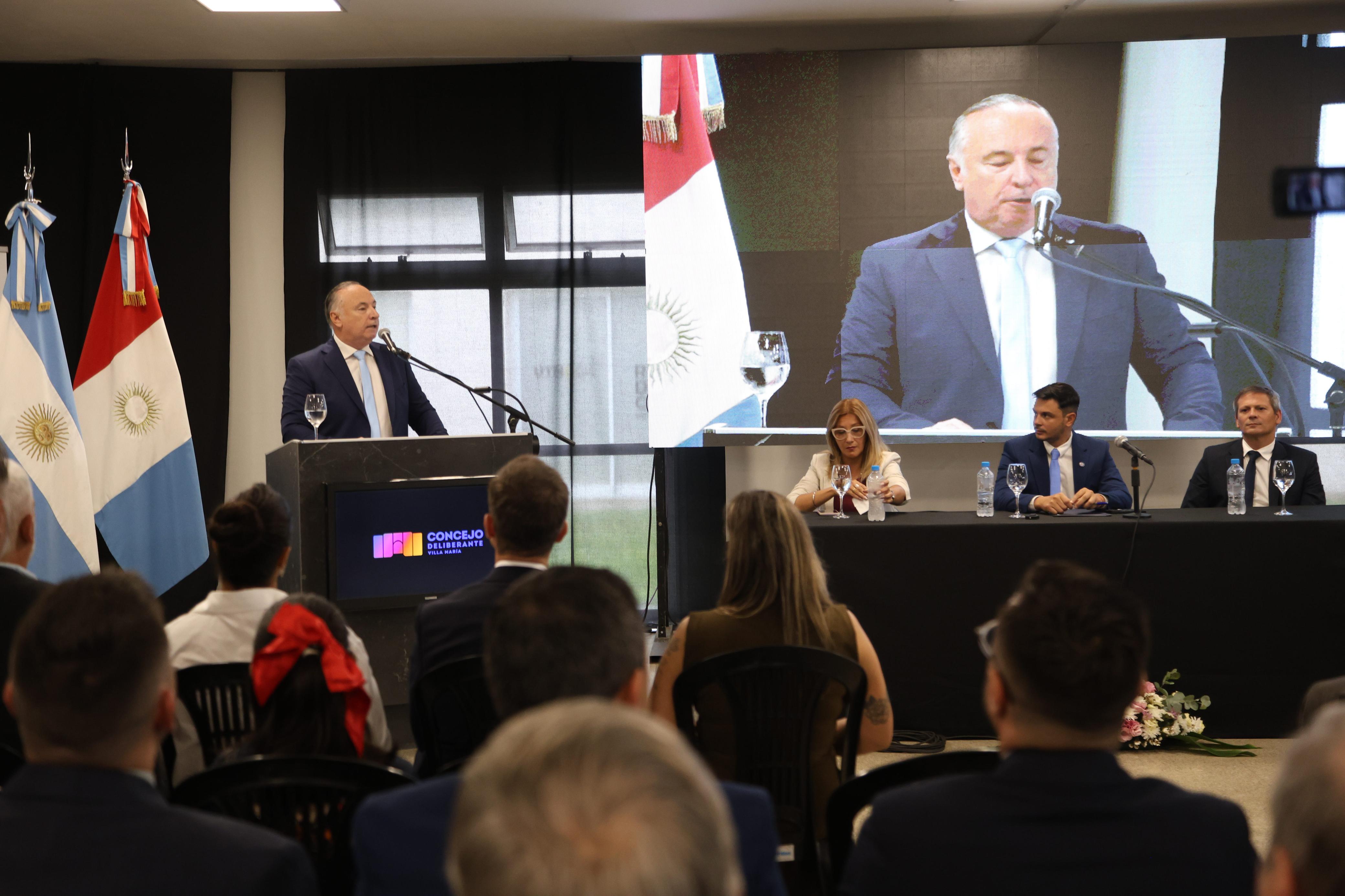 El domingo, Accastello abrirá el período legislativo de Villa María