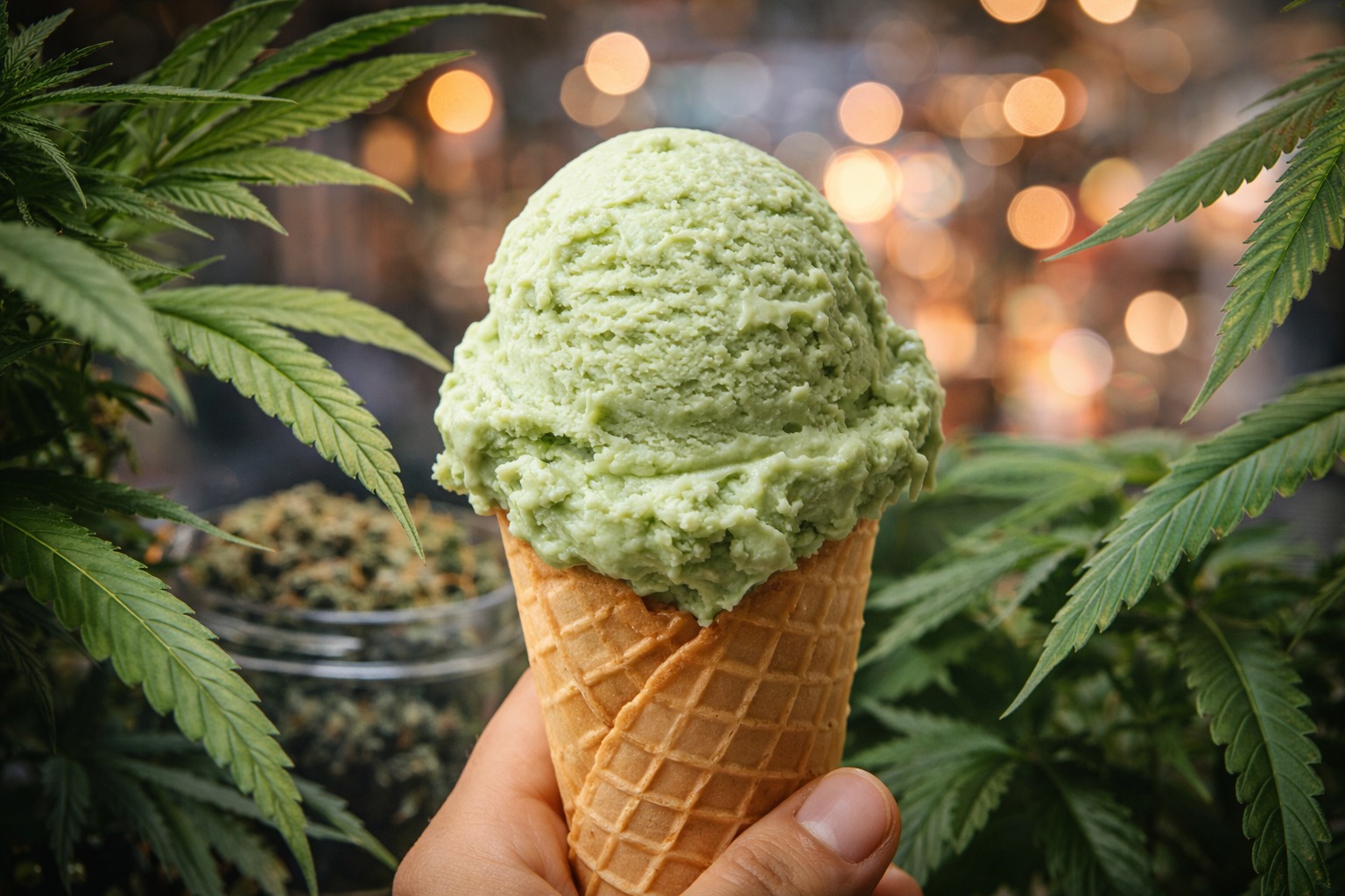 Un helado que sorprende: recrean el sabor del cannabis en Rosario
