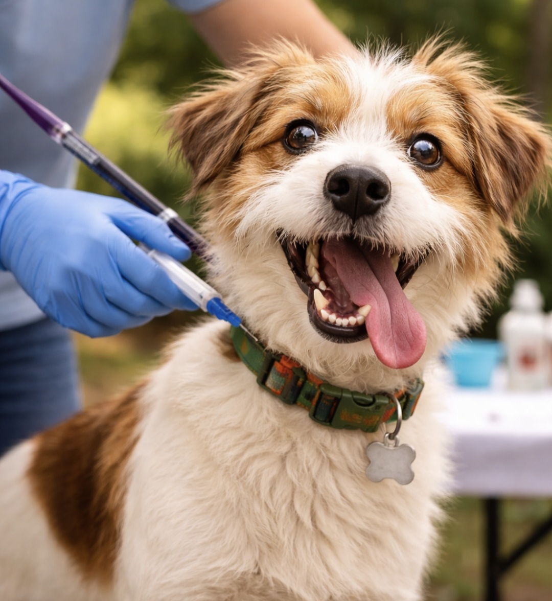 Vacunación antirrábica en Los Olmos
