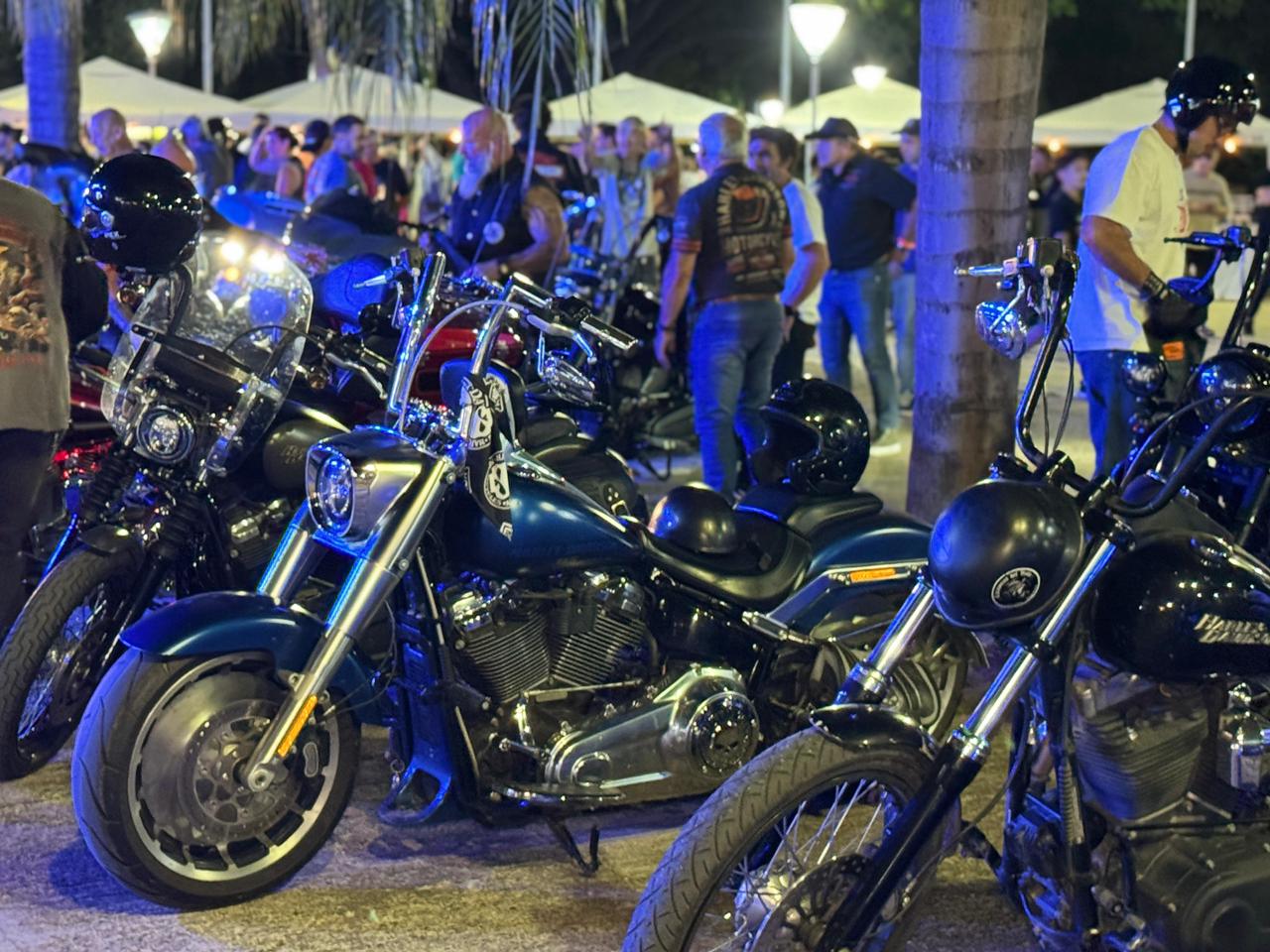 Villa Nueva recibió el Encuentro de Harley Davidson con motos de Argentina, Uruguay, Paraguay y Chile