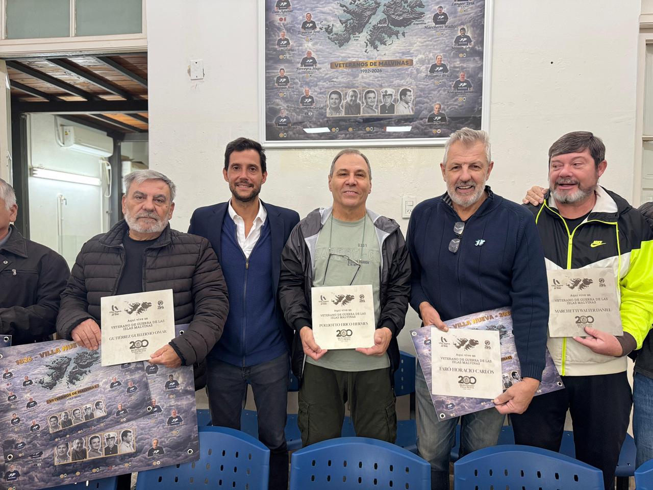 Veteranos de Malvinas recibieron un reconocimiento