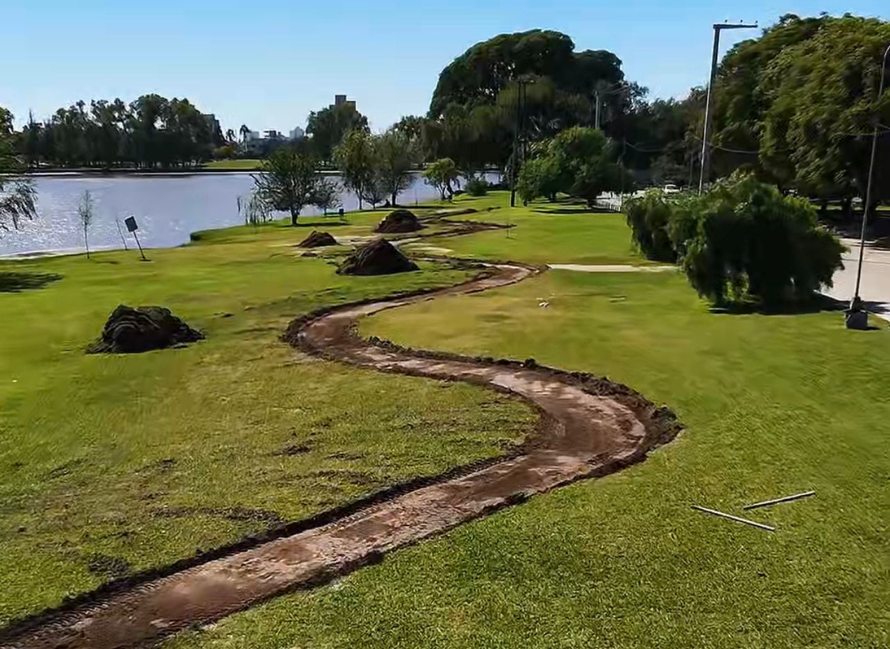Inició la obra de la costanera en Villa Nueva