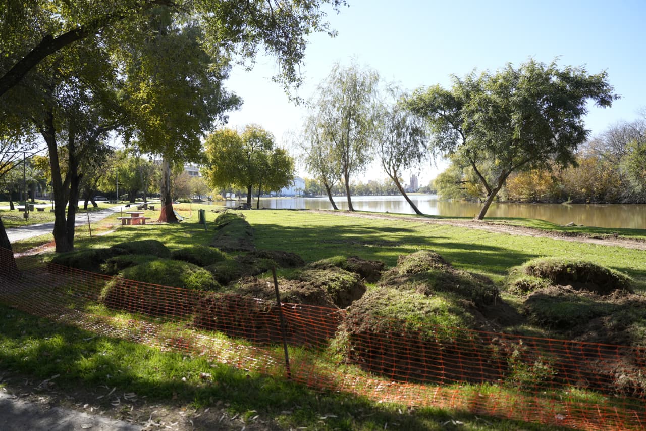 Del lado de Villa María: comenzaron las obras de defensa costera a la vera del río