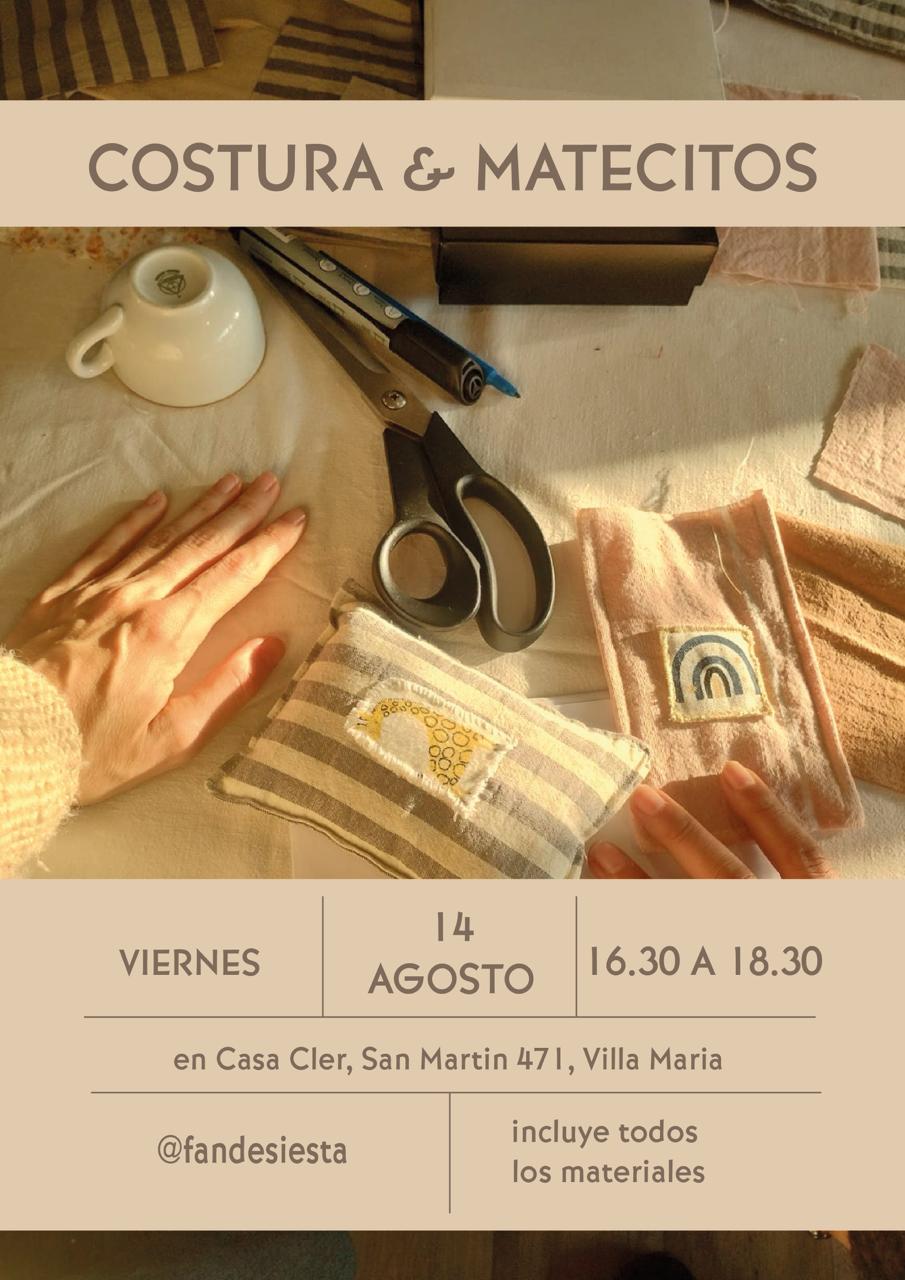 Una tarde entre hilos y mates: la propuesta que invita a regalar tiempo