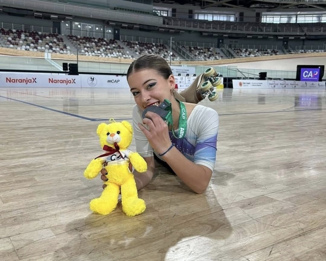 La mendocina Camila Bertuggia se quedó con el título sudamericano de patinaje