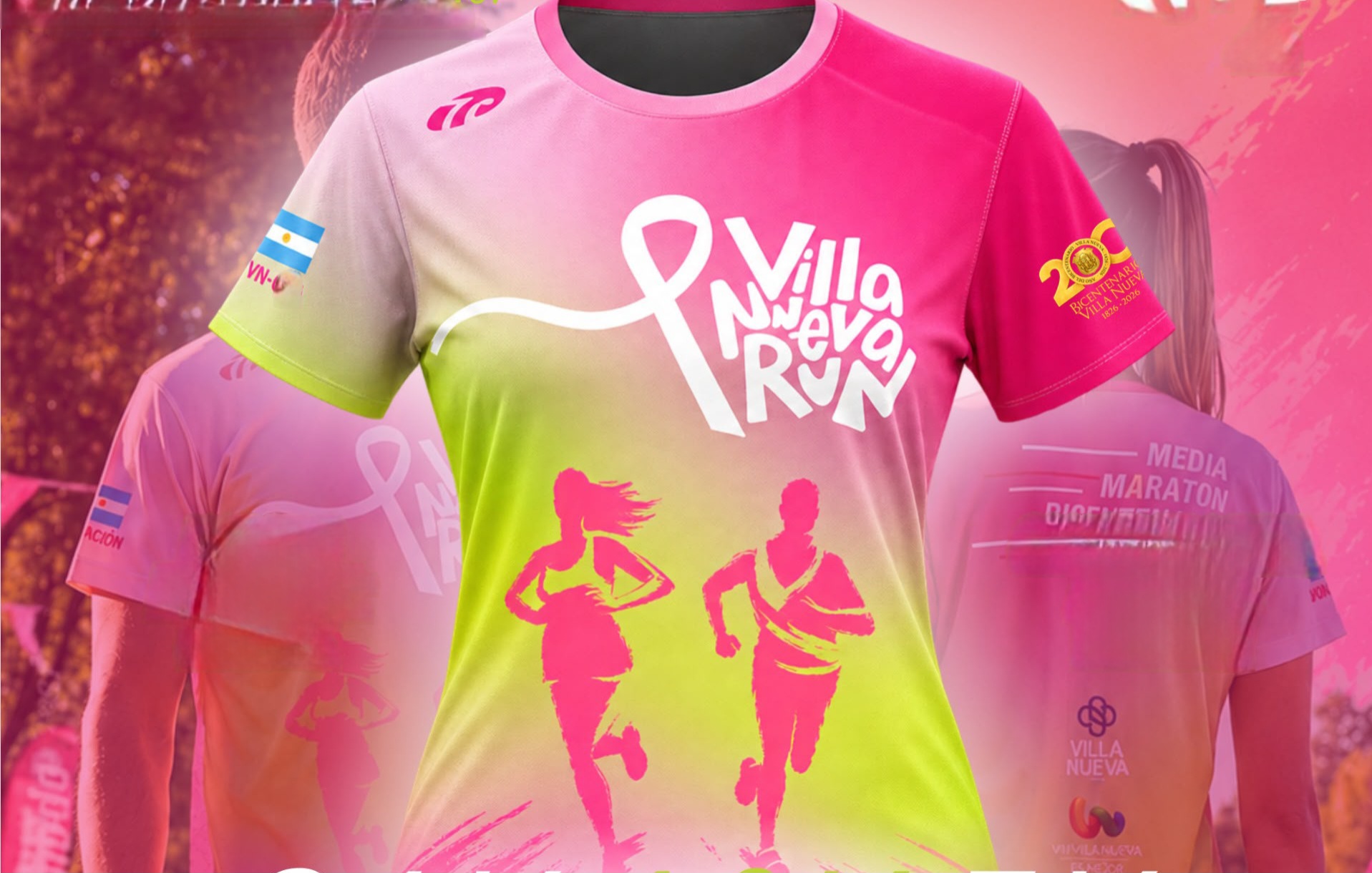 Las remeras ya están listas: Villa Nueva se prepara para correr por el bicentenario