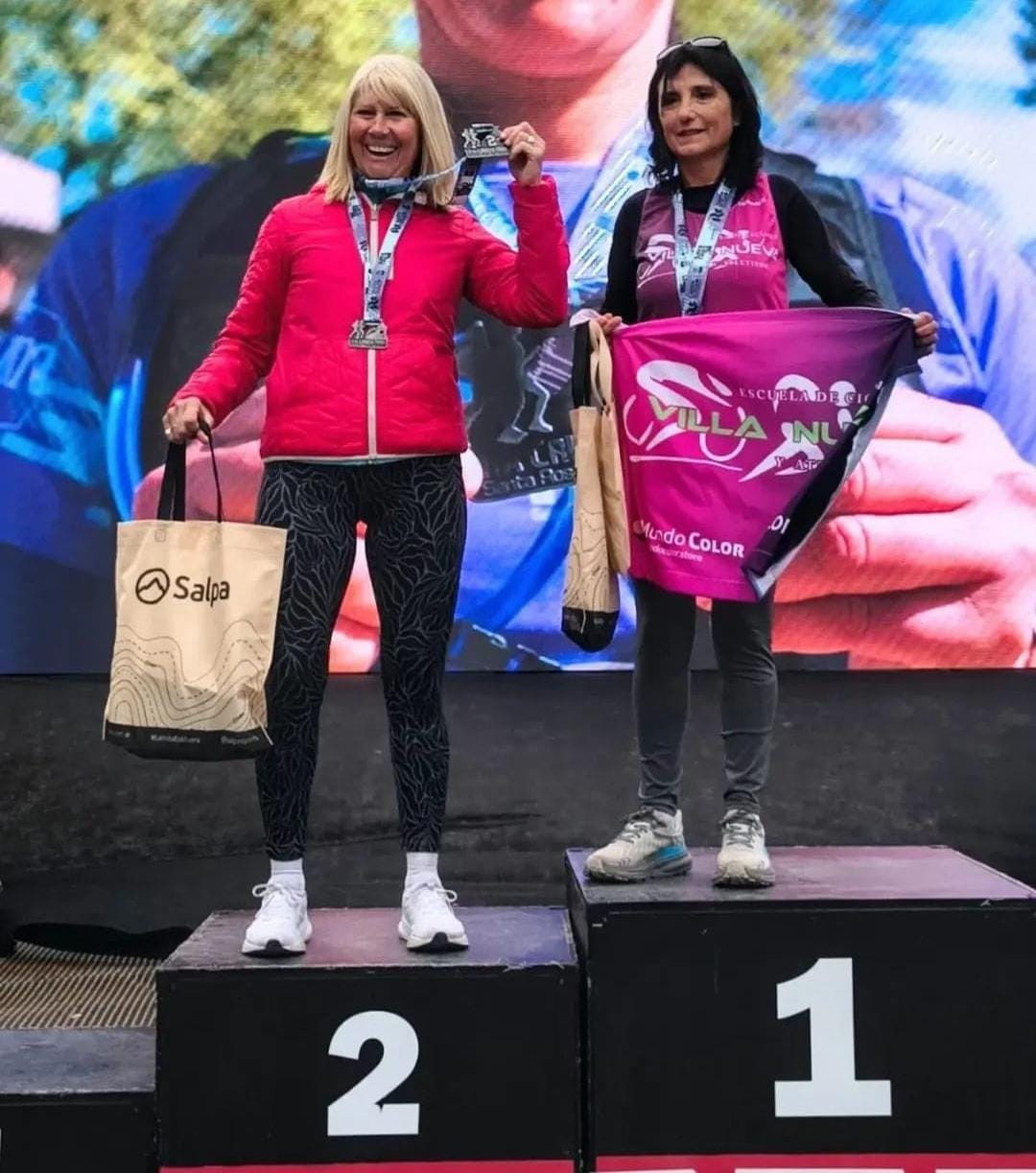 Marina Crescimbeni, de Actitud RS, se quedó con el primer puesto en una prueba de montaña
