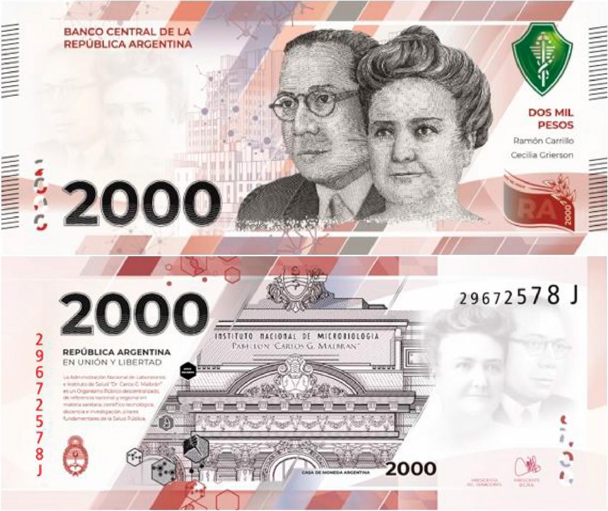 El Banco Central anunció un nuevo billete de $2000