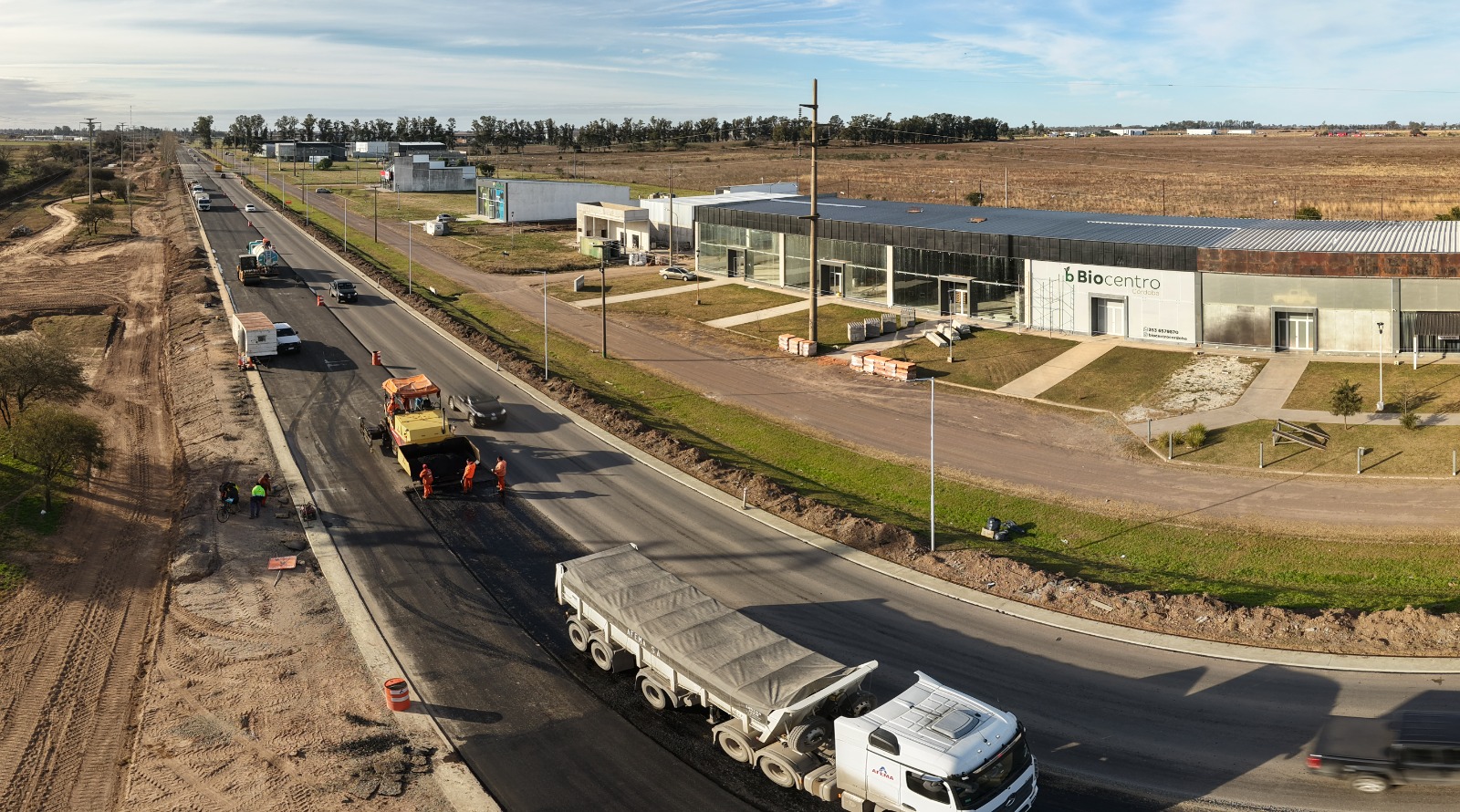 Avanza la autovía de acceso por ruta 158: 85% de obra completada